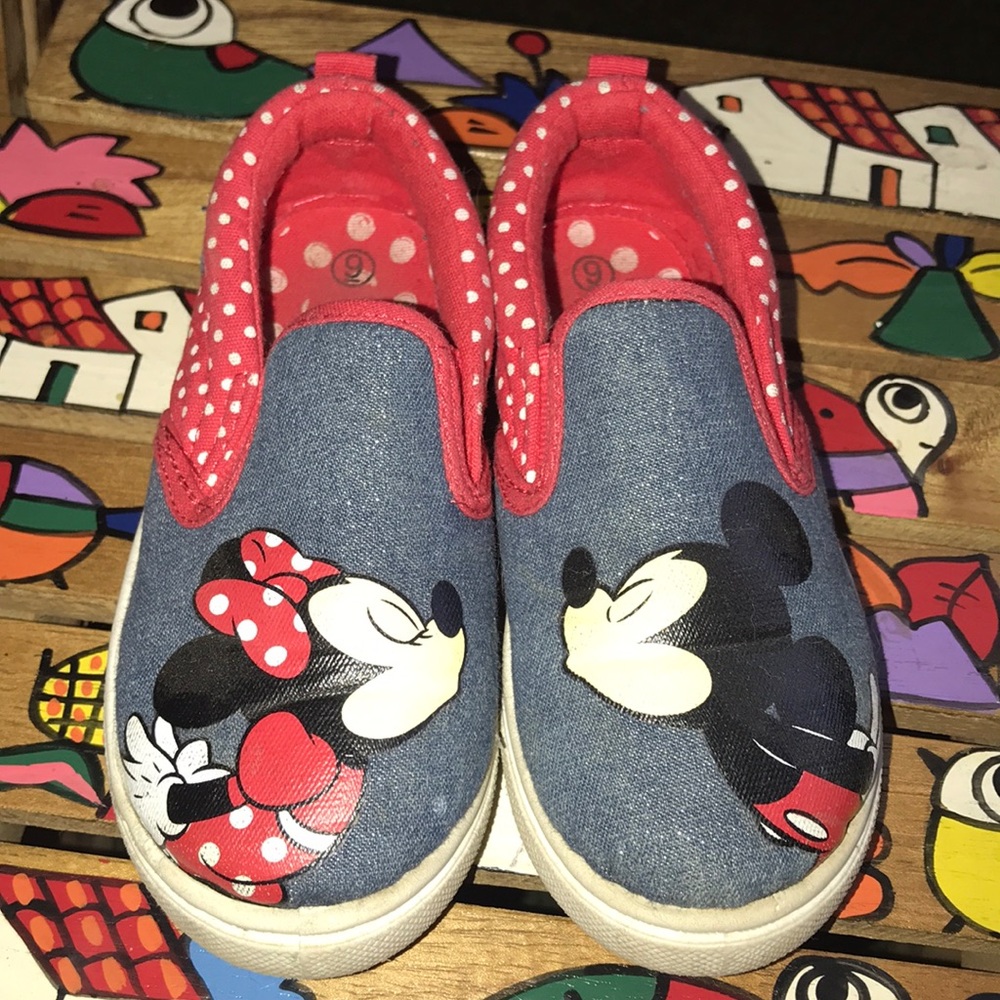 Toddler Girl Minnie & Mickey Mouse Shoes
